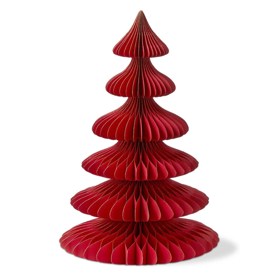 Red Glimmer Paper Tree - medium