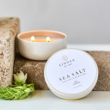 Sea Salt Scented Candle - Petite