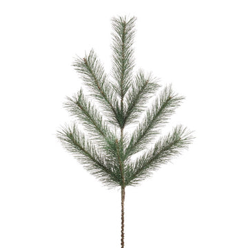 Glitter Long Needle Pine Spray