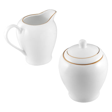 Gold Line Sugar + Creamer