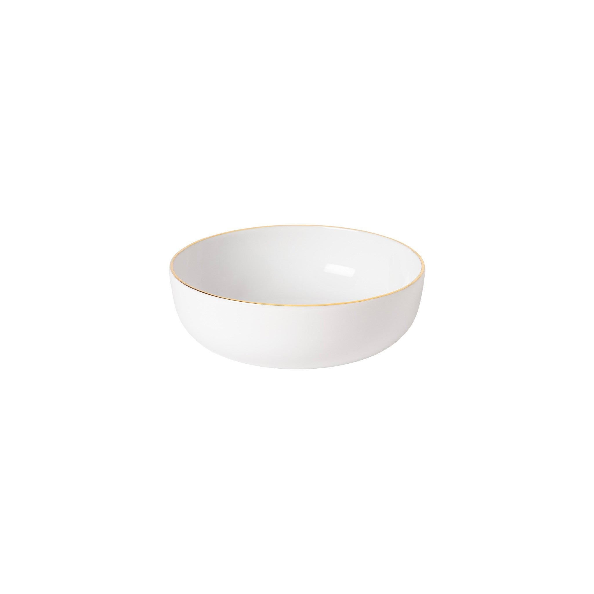 Gold Rim Resonance Porcelain Soup/Cereal Bowl - set of 6