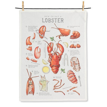 How to Eat Lobster TeaTowel