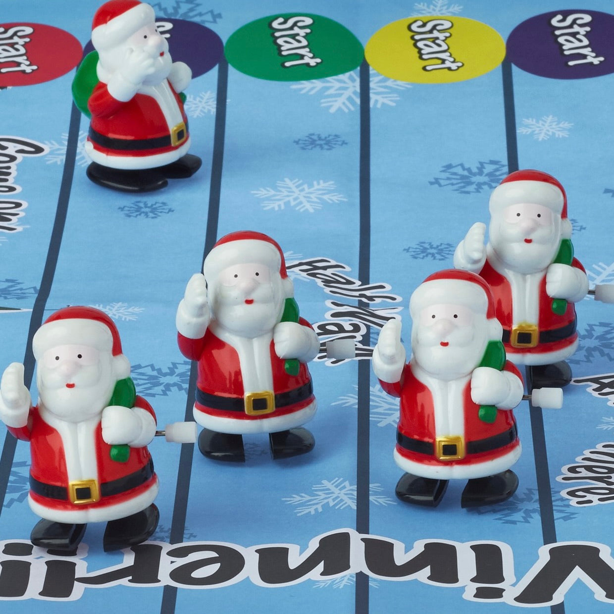 Racing Santa Christmas Cracker - Pack of 6