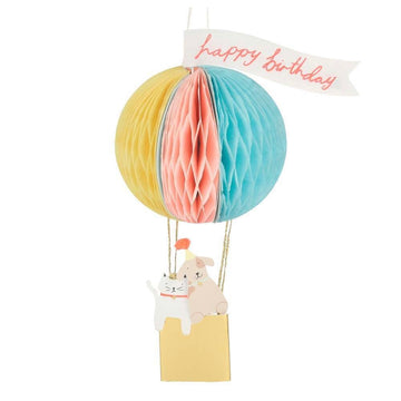 Air Balloon Honeycomb Card by Meri Meri