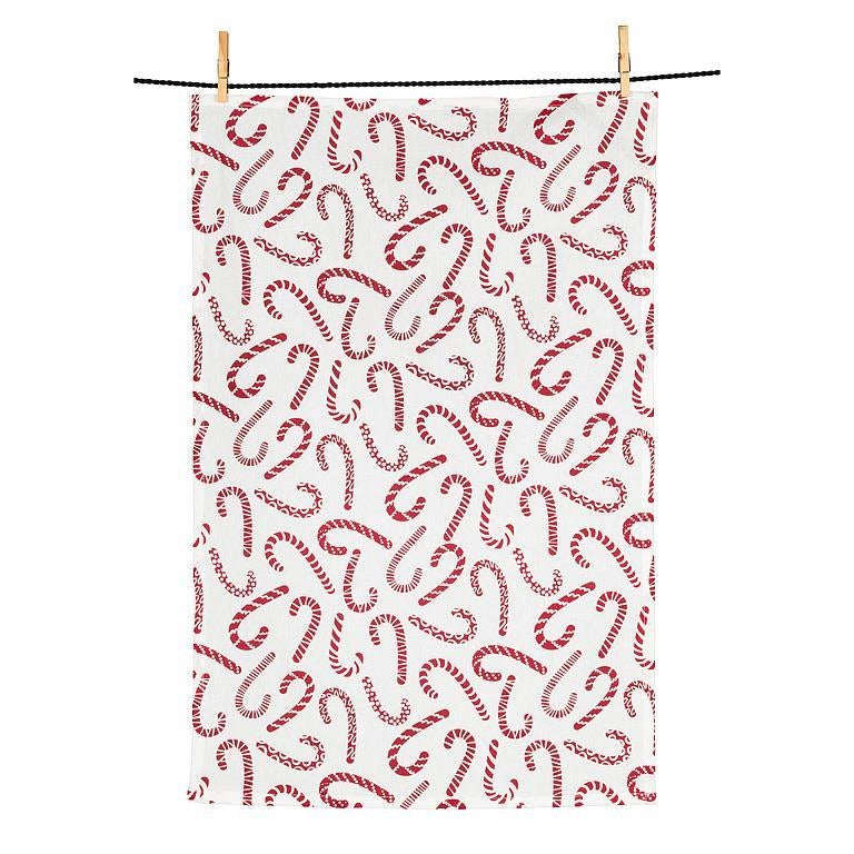 Candy Cane Tea Towel