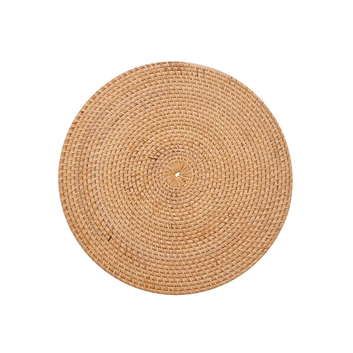 Natural Handwoven Rattan Round Placemat