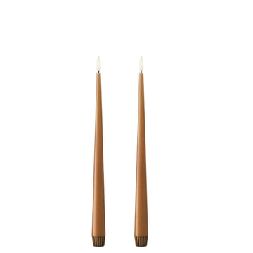 Toffee LED Taper Candle by Ester + Erik