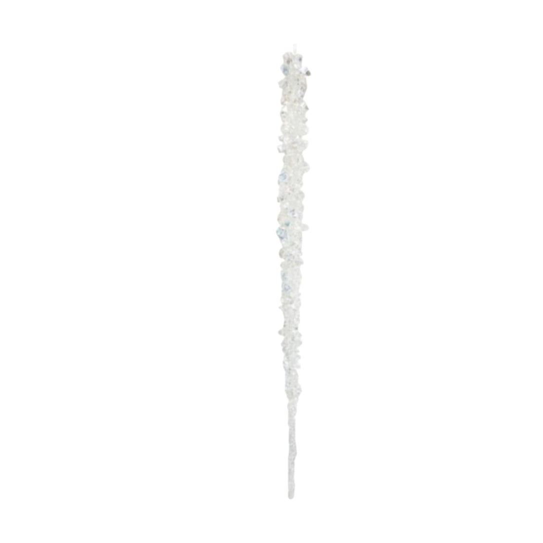 Clear Glass Icicle  Ornament - 3 sizes