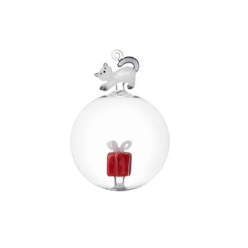 Cat + Gift  Ornament by Ichendorf Milano