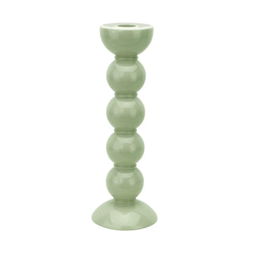 Pale Sage Bubble Candlestick by Addison Ross - Tall