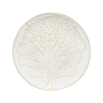 White Silvina Fennel Dinner/Serving Plate