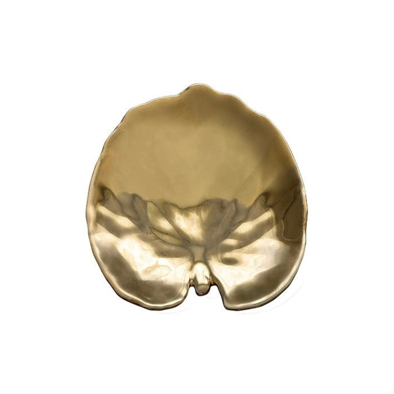 Gold Riviera Alchemille Leaf Side Plate