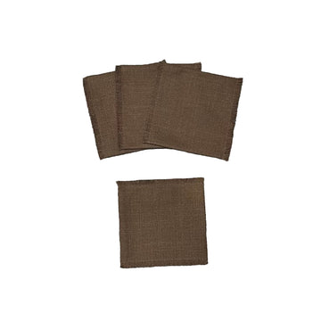 🇨🇦  Teak Cocktail Coasters - set of 4