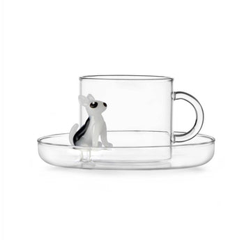 Bull Terrier Tea Cup + Saucer by Ichendorf