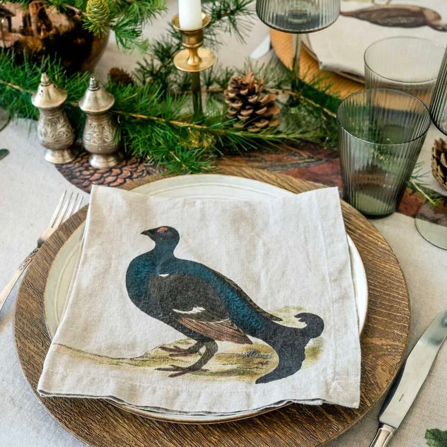 Forest Birds Napkins - set of 2