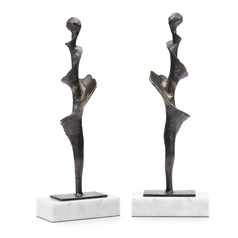 Large Bronze Spiral Statue