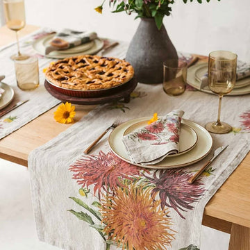 Country Flowers Table Runner