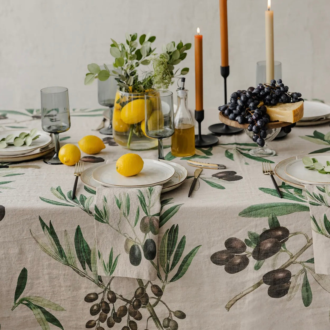 Olives Napkins - set of 2 assorted styles
