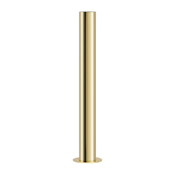 Large Brushed Satin Gold Pipe Vase