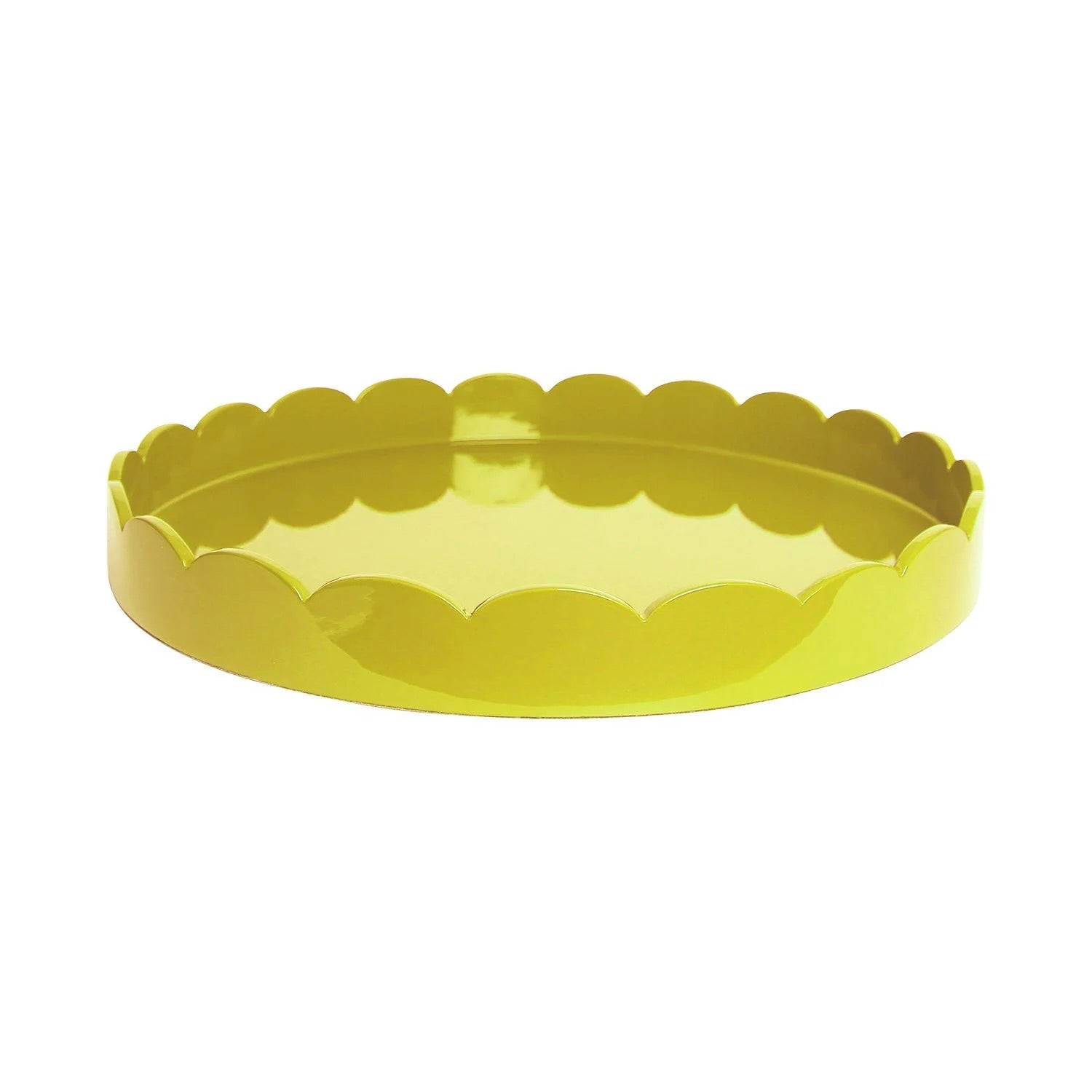 Medium Yellow Scalloped Tray by Addison Ross