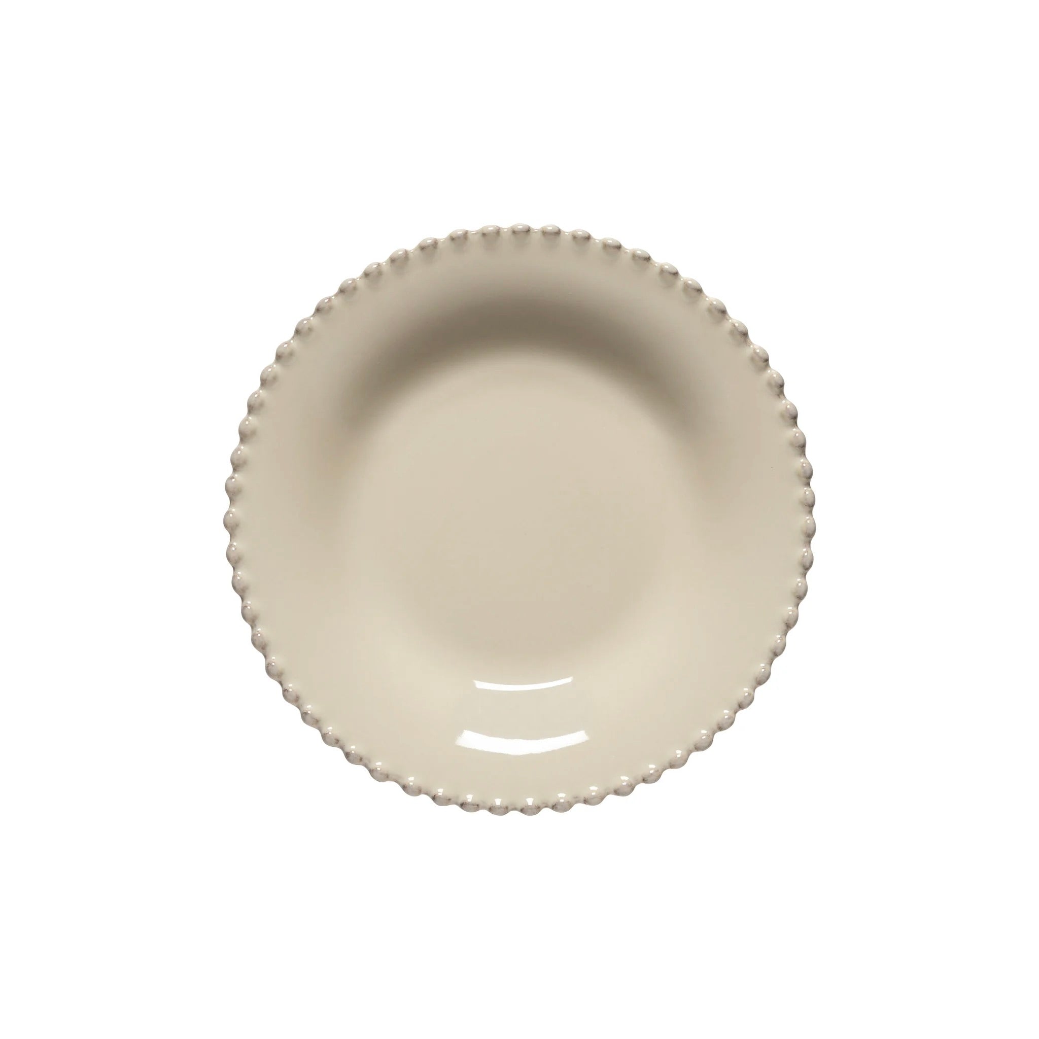 Cream Pearl Pasta Plate - set of 6