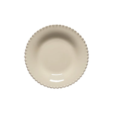 Cream Pearl Pasta Plate - set of 6