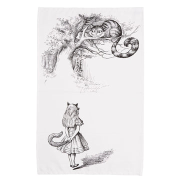 Alice in Wonderland Cheshire Cat Tea Towel