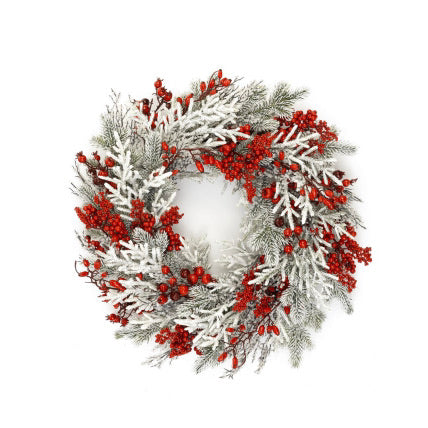 Berry + Cedar Wreath - large