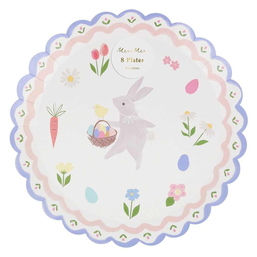 Easter bunny Dinner Plates by Meri Meri - 2 sizes