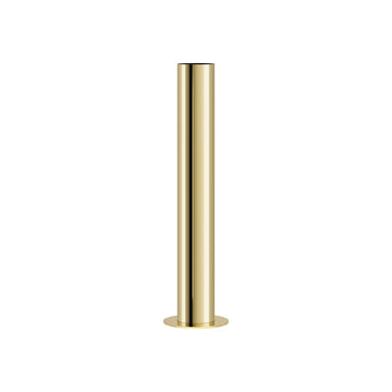 Medium Brushed Satin Gold Pipe Vase