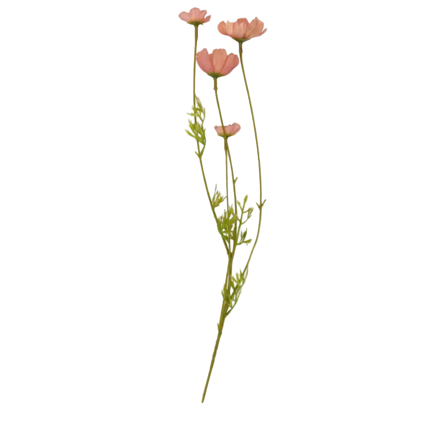 Soft Pink Artificial Cosmos Meadow by Abigail Ahern