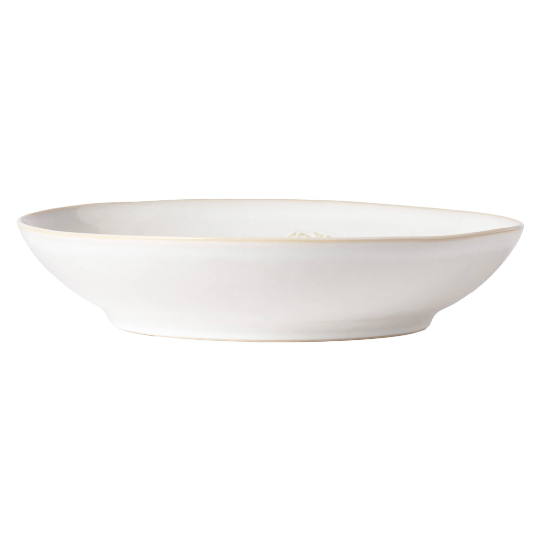 White Silvina Fennel Serving Low Bowl