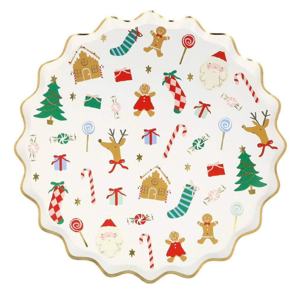 Jolly Christmas Plate by Meri Meri - 2 sizes