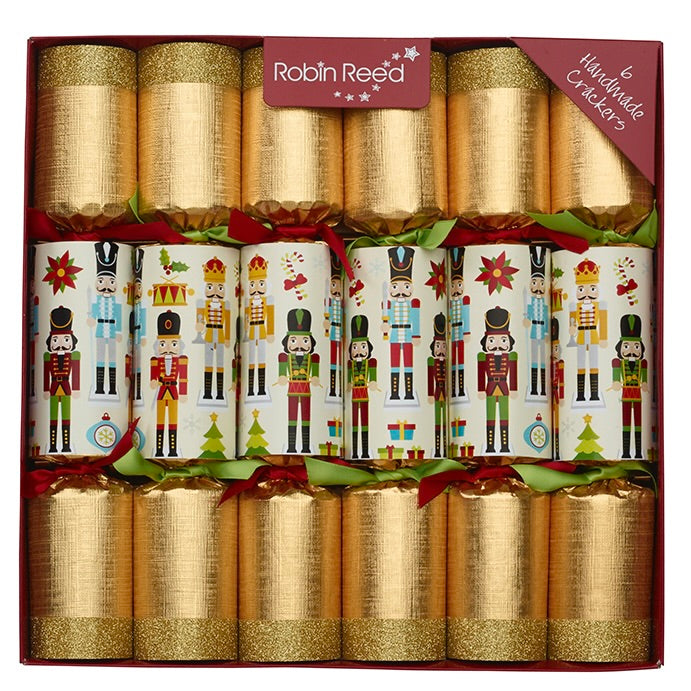 Traditional Nutcracker Christmas Crackers - pack of 6