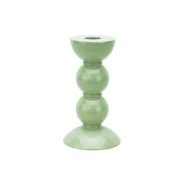 Pale Sage Bubble Candlestick by Addison Ross - Medium