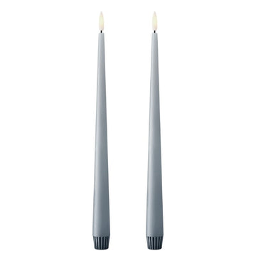 Dusty Blue LED Taper Candle by Ester + Erik