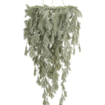Snowy Pine Chandelier-Decorated
