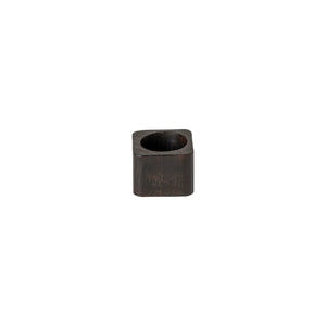 Dark Wood Square Napkin Ring - set of 4