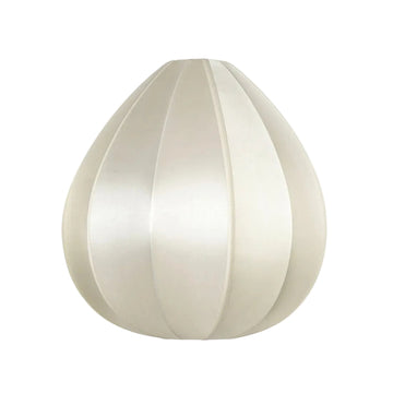 Off - White with White Ribbon Lotus Lampshade