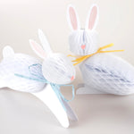 Load image into Gallery viewer, Bunny Honeycomb Decorations x 6
