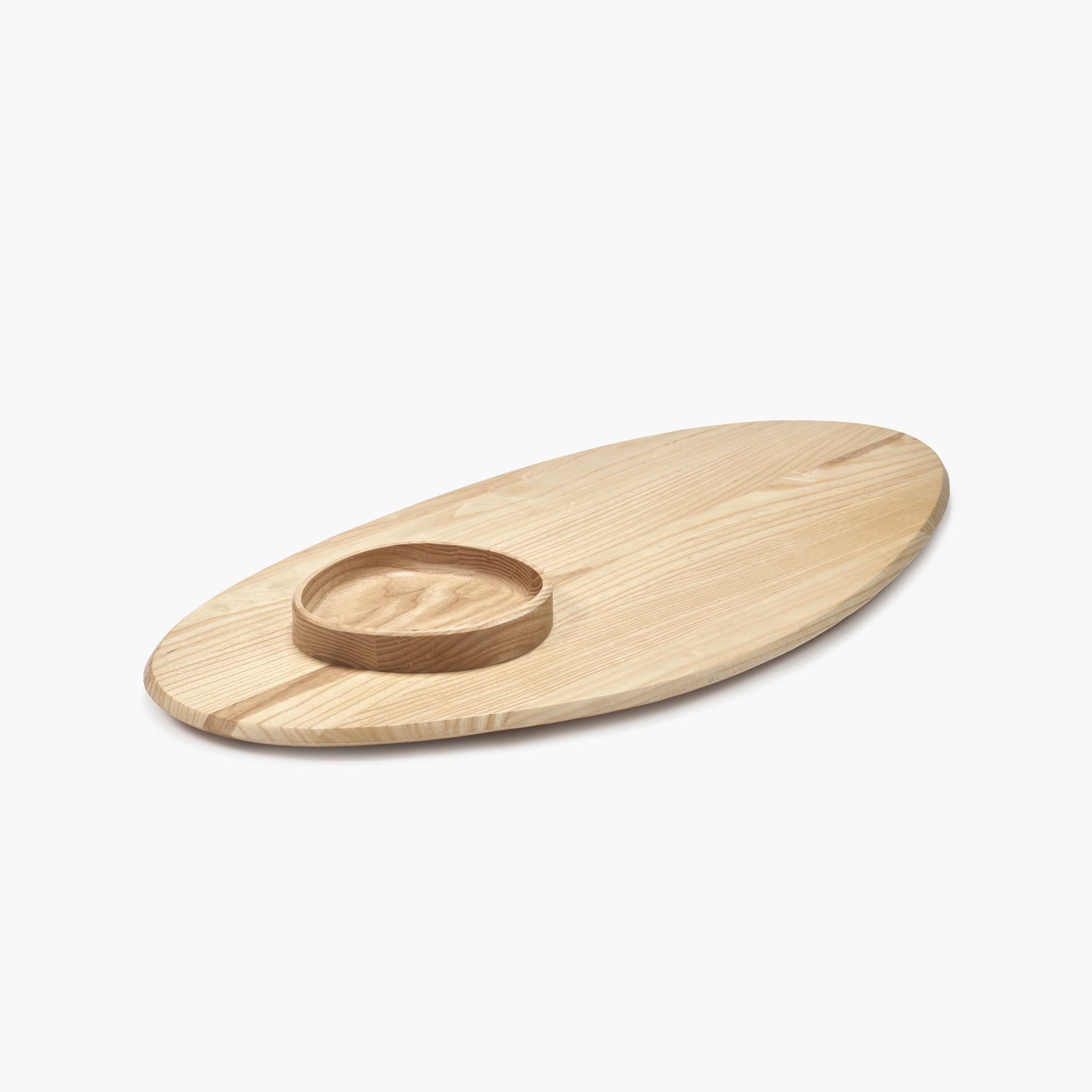 Natural Large Ash Dune Platter + Bowl