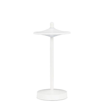 White Disk Shade Mini LED Lamp