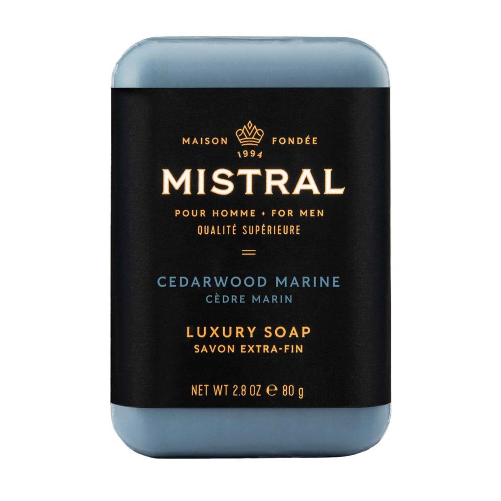 Cedarwood Marine Travel Bar Soap with Silicone Case