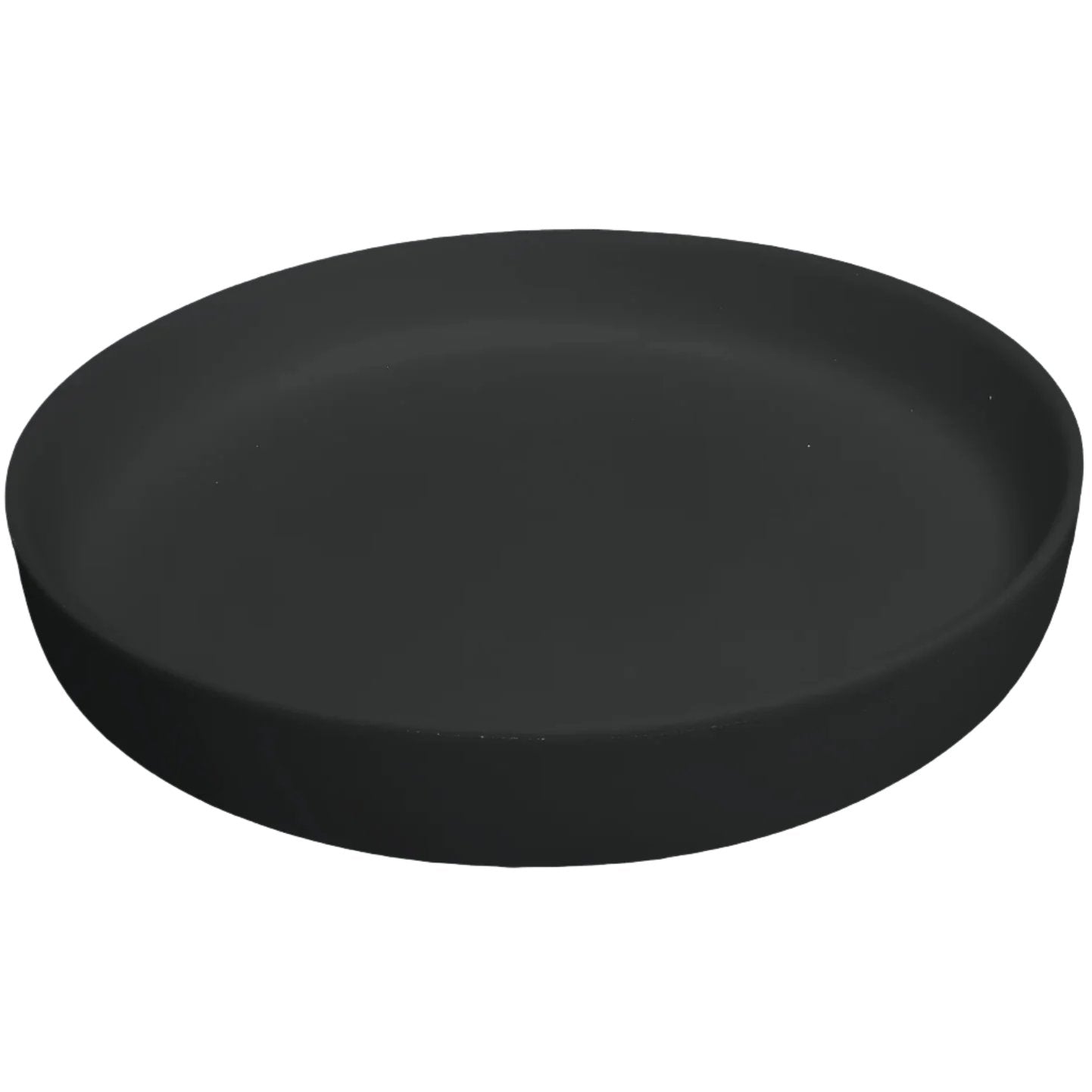 Medium Round Resin Platter - Black