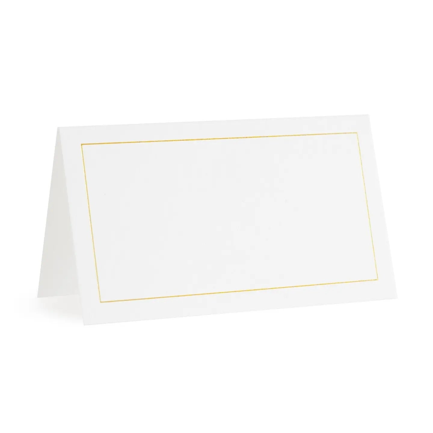 Gold Border Place Card