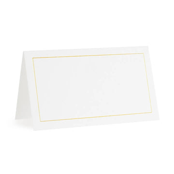 Gold Border Place Card