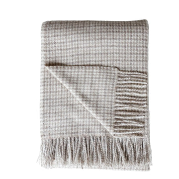 Light  + Dark Oatmeal Plaid Glencoe Throw