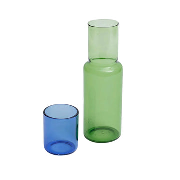 Duo Tone Glass Carafe -  Green / Blue, Color Lab by Block Design