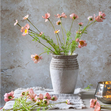 Soft Pink Artificial Cosmos Meadow by Abigail Ahern