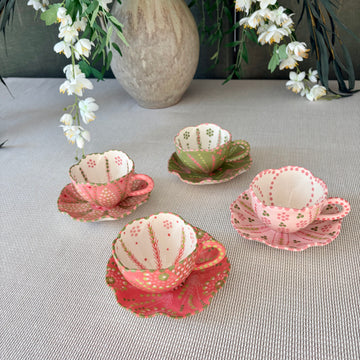 Tulip Tea Cup + Saucer - various designs